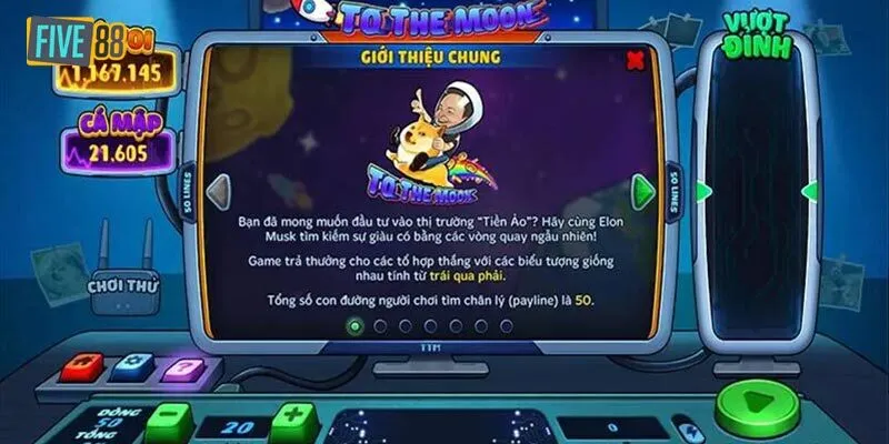 To The Moon – Tựa Game Nổ Hũ Đỉnh Cao Bậc Nhất Tại Five88